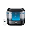 Dreo 4L Smart Humidifiers for Bedroom, Quiet Supersized Cool Mist Ultrasonic Humidifier with Diffuser and Nightlight, 32 Hour Long Runtime for Home, Indoor, Nursery, Plant(Black)