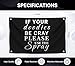 3x5 Ft Funny Quote Polyester Flag Single Sided If Your Doodies Be Cray Please Use The Spray with Four Brass Grommets - Black and White Wall Flag for Modern Home - Polyester Funny House Decor in Banner