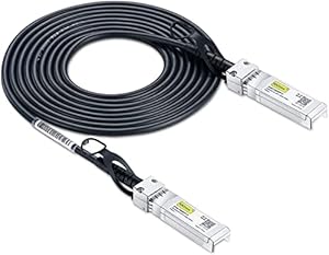 10Gtek SFP+ DAC Twinax Kabel 1-Meter(3.3ft), 10G SFP+ to SFP+ Direct Attach Copper Passive Cable für Cisco SFP-H10GB-CU1M, Ubiquiti UniFi, TP-Link, Netgear, D-Link, Zyxel, ikrotik and More