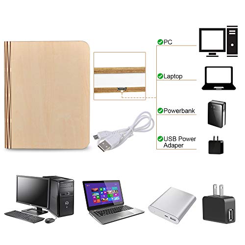 Lampada Libro GEEDIAR Lampada a Libro USB