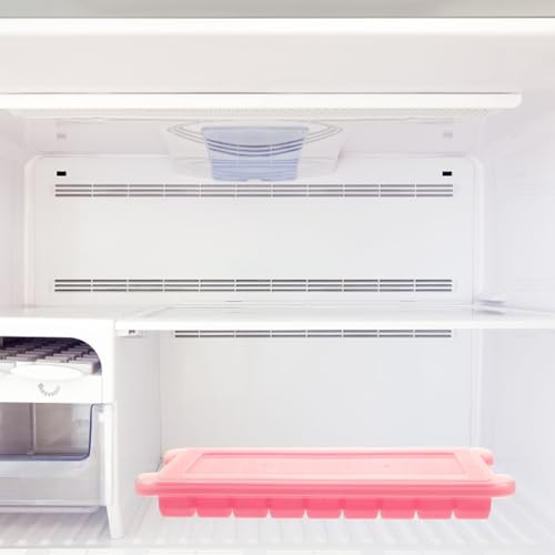 Bandeja para cubitos de hielo reutilizable de silicona rosa 36 cavidades 3 piezas miniatura 4