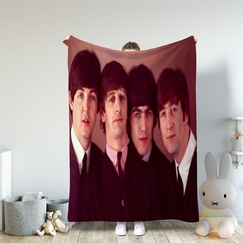 CHEWYZ Couverture 3D The Beatles-Couverture Polaire en Flanelle pour Adultes et Enfants en Peluche Douce pour canapé, Couverture en Flanelle Douce et Confortable (180x200cm) - Les Beatles, Paul McCartney, John Lennon, RIngo Starr, George Harrison CHEWYZ Couverture 3D The Beatles-Couverture Polaire en Flanelle pour Adultes et Enfants en Peluche Douce pour canapé, Couverture en Flanelle Douce et Confortable (180x200cm)