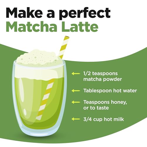 uVernal USDA Certified Organic Pure Macha Ceremonial and Culinary Grade Green Tea Powder for Smoothies and Baking (4oz, 120g)