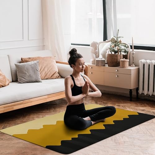 Tapis de bain grand format lavable pour éviter les glissades en douceur