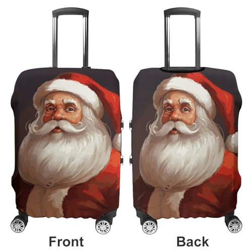 Santa Claus Printed Luggage Cover Protector, Fits 18-32 Inch Luggage3