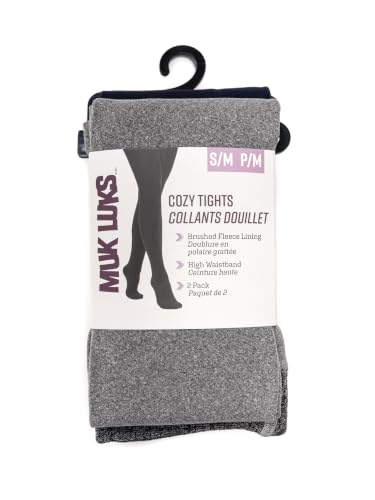 Image of MUK LUKS Women's 2 Pair Pack Fleece Lined Tights