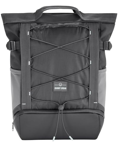 Johnny Urban Zaino Uomo Donna Grigio - Harper - Zainetto Da Viaggio Sport Tempo Libero Con Molti Scomparti - Scomparto Per Porta Pc 16 Pollici - Idrorepellente