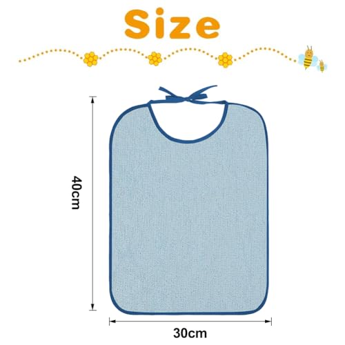 HOTUT 7Pcs Baby Feeding Bibs,40CM×30CM Soft Towelling Unisex,Organic Cotton,Highly absorbent,Weaning Toddler Bib,for Toddler Infant Kids - Image 2