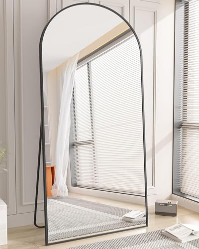 Image of Koonmi 78x35 Arched Full Length Mirror, Floor Mirror with Stand
