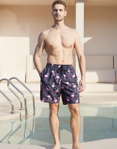 ALISISTER Men's Compression Swim Trunks for Summer Swimming