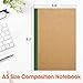 YesBes 32 Pack Composition Notebooks Bulk, A5 Kraft Cover Lined Journaling Notebooks, 8.3”x 5.5” Travel Notebook for School Office Students Artists, 8 Colors 60 Pages