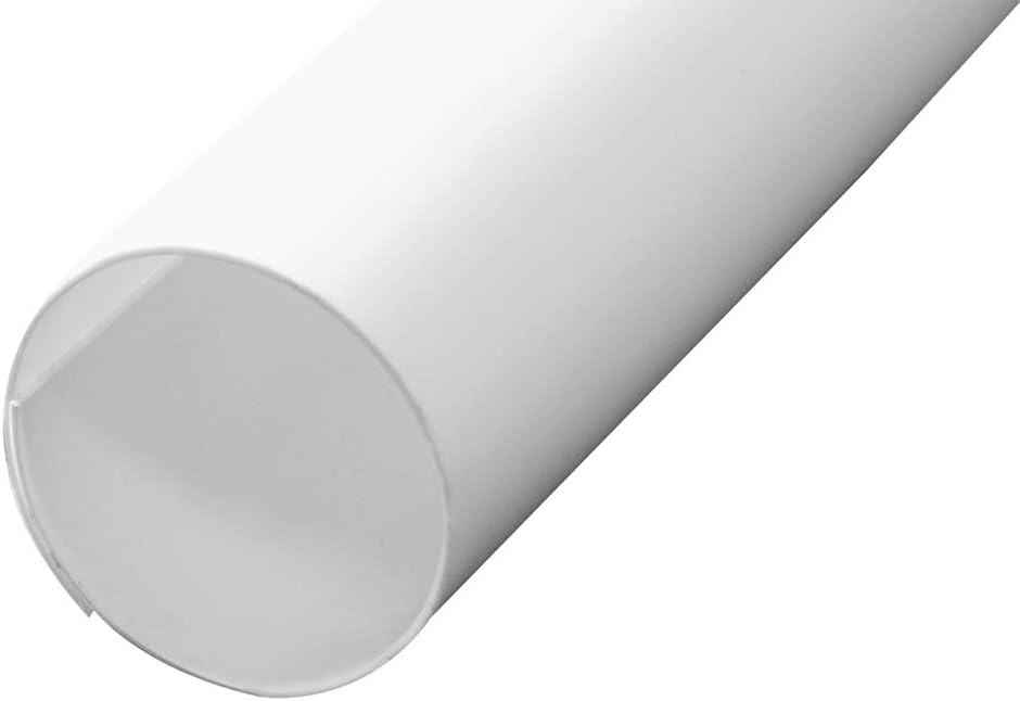 MP7163 Closet Rod Covers, 72 In. Lengths, Plastic Construction, White, Adjusts To All Pole Diameters (12 Pack)