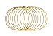 Produktbild Rayher 25215616 Metallringe, 10 Stück (1er Pack), 20 cm ø, gold beschichtet, Stärke ca. 3 mm, Drahtringe zum Basteln, für Wickeltechnik, Traumfänger, Floristik, Hochzeitskranz, Hoops