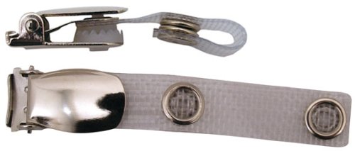 5 pieces Metal clip B on strap (B-strong) Chrome plated clip, reinforced PVC strap