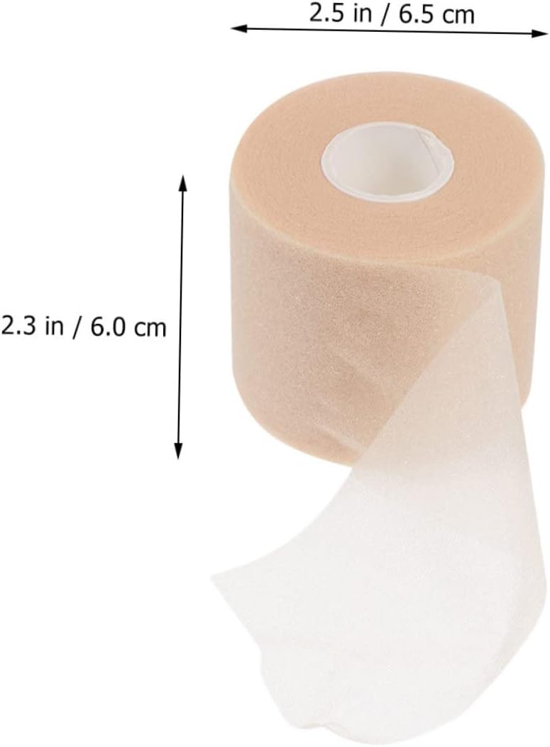 6rolls Elastic Muscle Sponge Tape Shock-Absorption Sports Bandage for Injury Prevention Skin Color for Football Basketball Yoga and Weightlifting