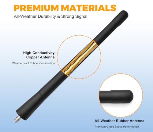 Image of Antennas for Toyota RAV4 (2008-2016) 7 Inch Rubber Antenna Replacement Car Wash-Proof Radio Antenna Truck Antenna Toyota RAV4 Accessories Carbon Fiber