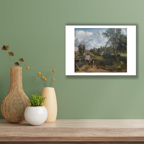 John Constable Flatford Mill impression d'art grand format semi-brillante Spiffing Prints
