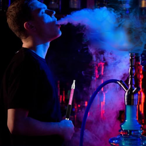 2 PCS Hookah Ice Mouth Tip Hose Rainbow Shisha Hookah Pipe Hose Hookah Shisha Pipe for Hookah Accessories (Purple) - Image 6