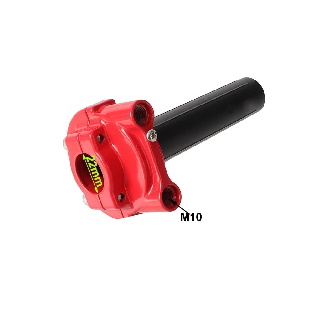 Puños Manillar Manillar de 7/8" (22 mm) para Motocicleta, Moto Cross, Pit Bike, Acelerador Doble línea, Compatible con ATV y Motocross, empuñadura Goma
