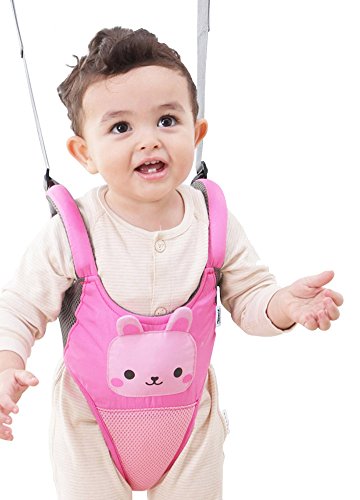 Zicac Toddler Cute Animals Ultra Comfy Mesh Safety Harness Leash Adjustable Baby Walker Strap Belt (Pink)