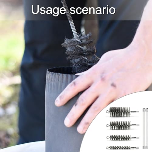 Cepillo extensible para chimeneas y mantenimiento de tuberías del hogar 3