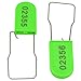 100pcs Security Metal Wire Padlocks, Plastic Security Seals Disposable Anti-Tamper Tag Locks with Numbered Anti Tamper Tag Hasps (Green, 100pcs)