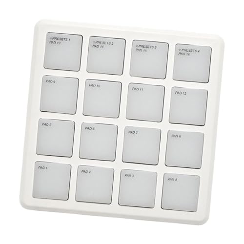 【Design compatto】: Misura del controller compatto 10.67cmx10.56cm/4.20inchx4.16 pollici, rendendolo una soluzione portatile ideale per DJ e produttori musicali