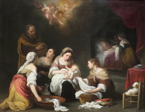 Tableau la Naissance de Saint Jean Baptiste Murillo Toile Décorative 60x90cm