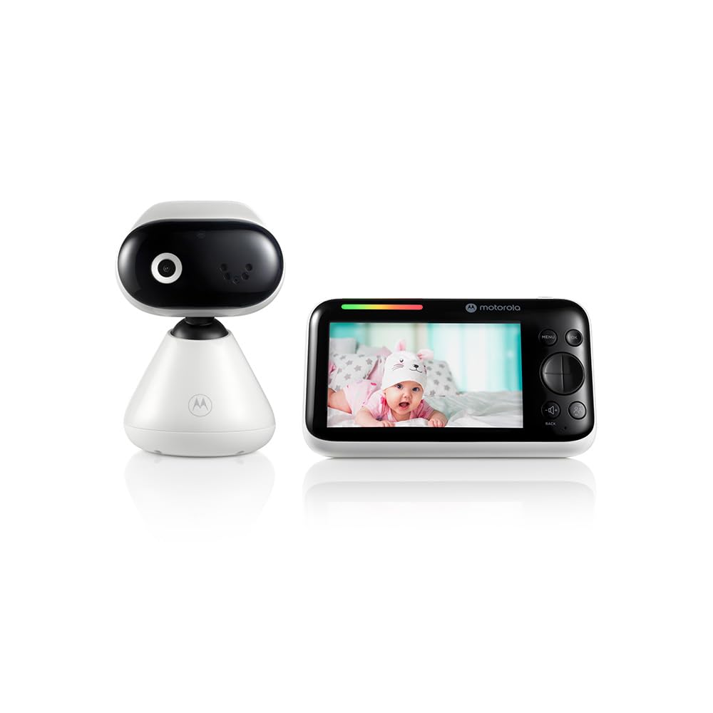 Motorola Nursery Moniteur vidéo pour bébé PIP1500 Connect 5,0" avec Wi-FI, Vision Nocturne Infrarouge, Communication bidirectionnelle et Surveillance de la température - Connexion Full HD 1080p