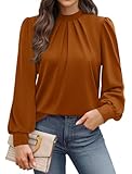 Material: Crafted from 93% polyester and 7% spandex, this women’s blouse offers a lightweight and breathable feel with just the right amount of stretch. The fabric drapes beautifully without clinging—perfect for staying comfortable and polished from ...
