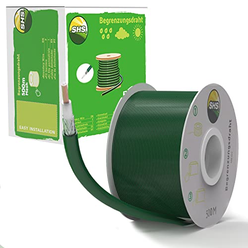 Cable de limitación de malla de 500 m para robot cortacésped, cortacésped, juego de accesorios para cable de búsqueda, compatible con GARDENA/BOSCH/Husqvarna/WORX/HONDA/ROBOMOW/iMow