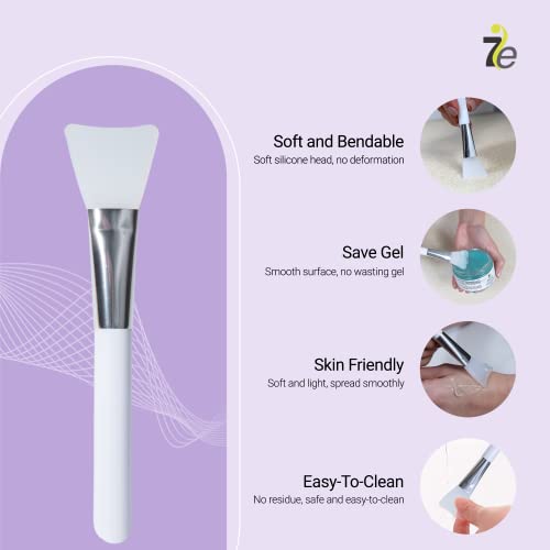MyoLift 7eWellness Applicator Silicon Brush - Mask applicator brush for Facial Skincare, Reusable brush for The Anti Aging mask, Soft & Durable Face Mask Applicator for gels, DIY masks, easy-to-clean - Image 4