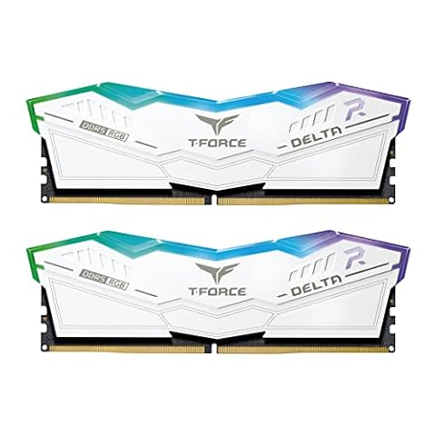 Zespół T-force Delta RGB 32 GB zestaw 2 x 16 GB Ddr5 8000 MHz Pc5-6400 Cl38 Ecc Xmp 3.0