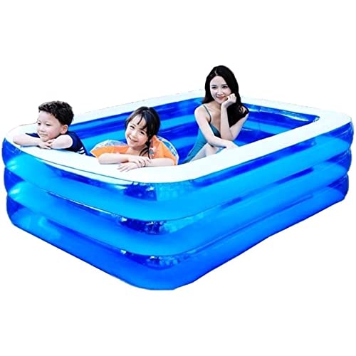 HJDQMDHA Centro de Juegos Piscina Inflable Gruesa Resistente a la abrasión, Piscina Inflable de Gran tamaño para niños/niños pequeños/Adultos, Fiesta de Agua en la Piscina de Verano