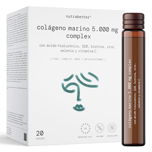 AQUACOL Colágeno Marino Hidrolizado 5.000 mg con Ácido Hialurónico