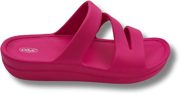 Ritmo Ciabatte Donna Estive in Gomma EVA, Sandali Slide Platform con Sottopiede Massaggiante per Mare Piscina Casa Doccia - 3