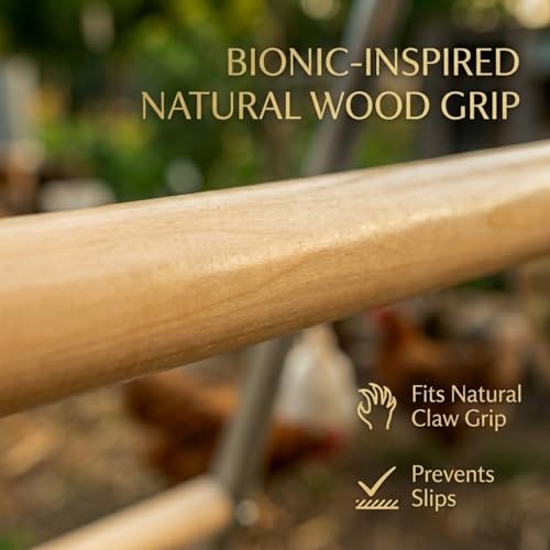 Image of CHIKENCOOP Chicken Coop Roosting Perch Essentials：Perfect for Backyard Poultry, Easy Installation Farm Roost Toys for Chickens(81.7''L x 41.3'' W x 41.7H'')