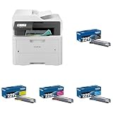 Brother MFCL3720CDW Printer and TN229XL Black and Colors (C,...