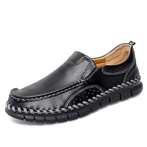 Mens Loafers Shoes Breathable Slip-on Casual Shoes Walking Business Sneakers Driving Ofice Dress Shoes