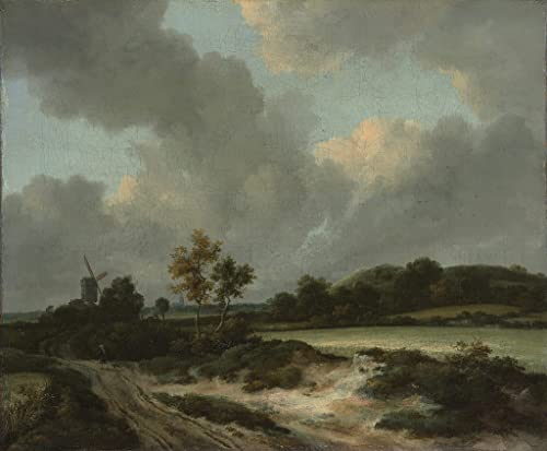 Impression Prints Toile Jacob Van Ruisdael chef-d'œuvre de peinture classique 60x90