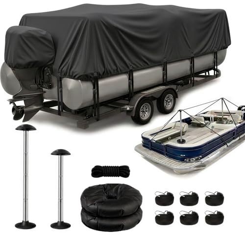 Navoriá Pontoon Cover with Poles