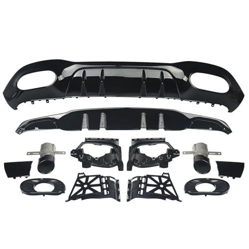 Difusor Trasero con Escape para Benz Clase A W177 Hatchback 2018+