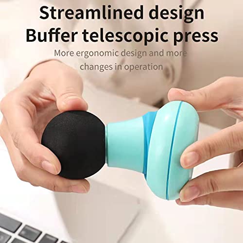 Maybud Handheld Mini Electric Fascia Massager, 6-Speed Handheld Circular Massager Suitable For Relaxation Body Shoulders Neck Back Portable Suitable Travel(Blue) #TOP4