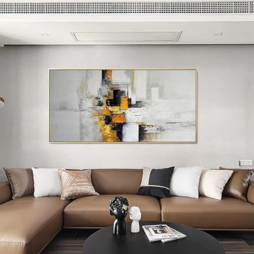 Lienzo abstracto para salón que transforma la decoración de tu hogar 2