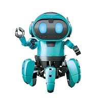 CONSTRUCT & CREATE Tobbie the Self-Guiding AI Robot Build Your Own STEM Kit Blue