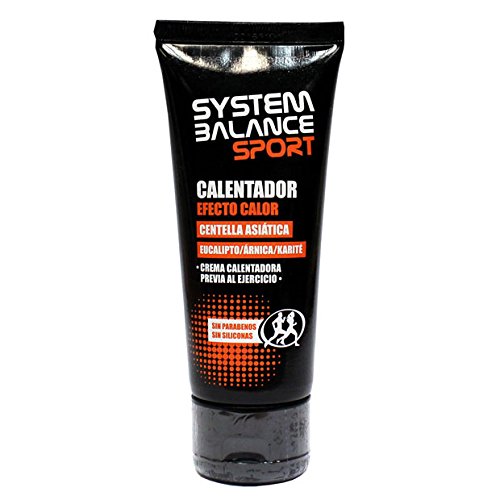 System Balance Sport Crema Calentadora - 100 ml, Crema de Calentamiento Deportivo, para el Calentamiento antes del Ejercicio. Calentamiento Muscular.