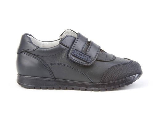 Zapatillas Deportivas Infantiles Colegiales con Puntera Reforzada, Todo Piel. mod.904. Calzado Infantil Made in Spain, Garantia de Calidad. (36, Azul Marino)