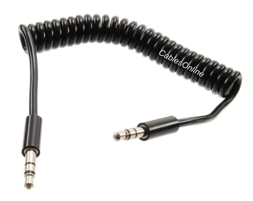 Cable auxiliar de audio Jack 3.5mm macho a macho 0.91 m miniatura 1