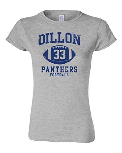 Junior Dillon Football Retro DT T-Shirt Tee (Large, Sports Gray)