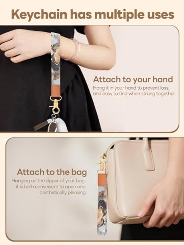 Image of Wristlet Keychain for Women and Men, Key Chain Holder, Wrist Lanyard for Keys